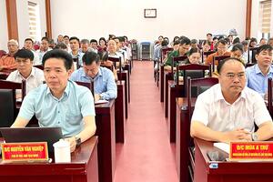 Phường Tân Phong, tỉnh Lai Châu dự Hội nghị toàn quốc nghiên cứu, học tập, quán triệt và triển khai thực hiện Nghị quyết Hội nghị lần thứ ba Ban Chấp hành Trung ương Đảng khóa XIV.