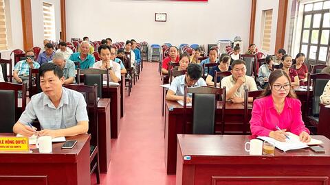 Hội nghị Ban Công tác Mặt trận khu dân cư mẫu, phường Tân Phong năm 2026