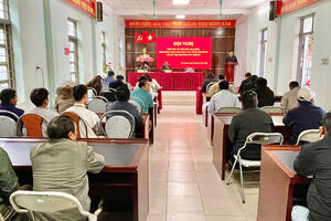 Hội nghị tiếp xúc cử tri giữa đại biểu HĐND hai cấp với cử tri phường Tân Phong.