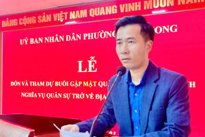 Lễ đón và tham dự buổi gặp mặt quân nhân hoàn thành nghĩa vụ quân sự trở về địa phương năm 2026.