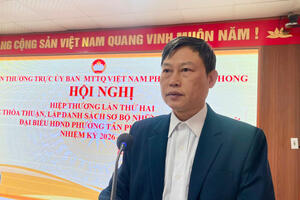 Hội nghị hiệp thương lần thứ hai để thỏa thuận, lập danh sách sơ bộ người ứng cử đại biểu Hội đồng Nhân dân phường Tân Phong khóa II, nhiệm kỳ 2026 - 2031