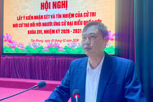 Hội nghị lấy ý kiến nhận xét và tín nhiệm của cử tri nơi cư trú đối với những người được giới thiệu ứng cử ĐBQH khóa XVI và Đại biểu HĐND các cấp, nhiệm kỳ 2026 – 2031.