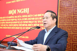 Hội nghị công bố địa bàn xã không ma túy; tổng kết cao điểm tuyên truyền, vận động giao nộp vũ khí, vật liệu nổ, công cụ hỗ trợ.