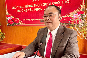 Phường Tân Phong tổ chức chúc thọ, mừng thọ người cao tuổi năm 2026.