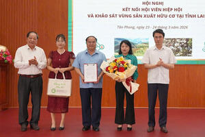 Hội nghị kết nối hội viên hiệp hội và khảo sát vùng sản xuất hữu cơ tại tỉnh Lai Châu.