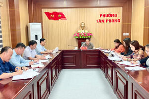 Hội nghị  Thường trực Hội đồng nhân dân phường Tân Phong, Lai Châu.