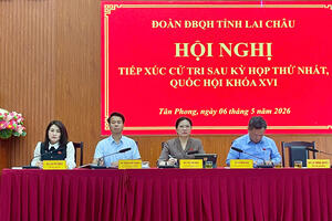 Đoàn đại biểu Quốc hội tỉnh tiếp xúc cử tri sau Kỳ họp thứ nhất, Quốc hội Khóa XVI tại phường Tân Phong