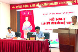 Hội nghị Ban chấp hành Đảng bộ phường Tân Phong