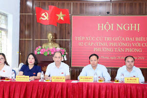 Hội nghị tiếp xúc cử tri giữa đại biểu HĐND 2 cấp với cử tri phường Tân Phong