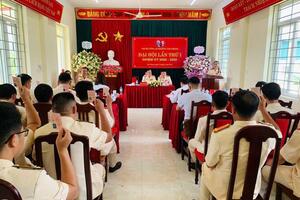 Công an phường Tân Phong đại hội chi bộ nhiệm kỳ 2025 - 2030