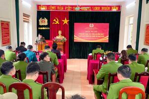 Công an phường Tân Phong tổ chức Hội nghị tổng kết công tác Công an năm 2025, triển khai công tác Công an năm 2026