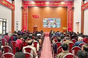 Hội nghị trực tuyến toàn quốc tập huấn một số nội dung về phần mềm phục vụ công tác bầu cử.