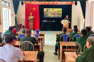 Hội cựu chiến binh phường Tân Phong Kết nạp hội viên Hội Cựu chiến binh.