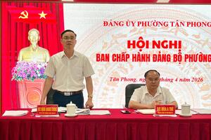 Hội nghị Ban chấp hành Đảng bộ phường Tân Phong