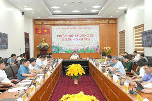 Phiên họp thường kỳ UBND tỉnh Lai Châu tháng 4, năm 2026.