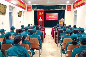 Phường Tân Phong khai mạc huấn luyện dân quân năm 2026.