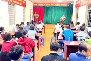Lấy ý kiến Nhân dân đối với Đề án sắp xếp các tổ dân phố trên địa bàn phường Tân Phong.