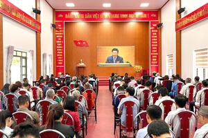 Phường Tân Phong, Lai Châu dự Hội nghị toàn quốc nghiên cứu, học tập, quán triệt và triển khai thực hiện Nghị quyết số 10 của Bộ Chính trị.