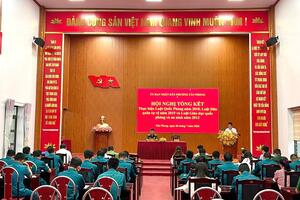 Hội nghị Tổng kết thực hiện Luật Quốc phòng năm 2018, Luật Dân quân tự vệ năm 2019, Luật Giáo dục quốc phòng và an ninh năm 2013