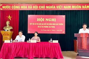 Hội đồng nhân dân phường Tân Phong xúc cử tri phường Tân Phong.
