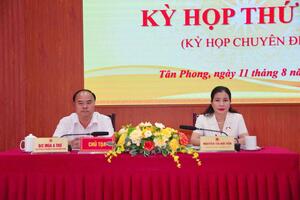Kỳ họp thứ sáu (kỳ họp chuyên đề) Hội đồng nhân dân phường Tân Phong khóa V, nhiệm kỳ 2026 – 2031.