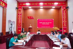 Ủy ban nhân dân phường Tân Phong tổ chức phiên họp chuyên đề tháng 8, năm 2026.