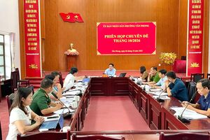 Phiên họp chuyên đề Ủy ban nhân dân phường tháng 10, năm 2026
