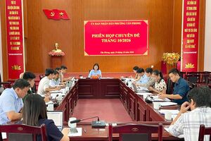 Phiên họp chuyên đề Ủy ban nhân dân phường tháng 10, năm 2026.