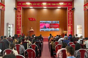 Phường Tân Phong dự Hội nghị nghiên cứu, học tập, quán triệt và triển khai Nghị quyết Hội nghị Trung ương IV, khoá XIV và các văn bản thực hiện của tỉnh Lai Châu.