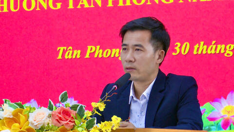 Hội nghị tổng kết hoạt động tín dụng chính sách xã hội phường Tân Phong năm 2025, phương hướng nhiệm vụ năm 2026.