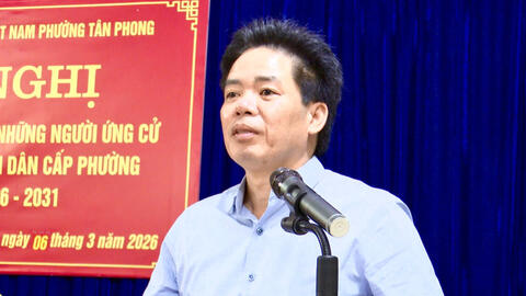 Tiếp xúc cử tri giữa những người ứng cử đại biểu Hội đồng nhân dân cấp phường nhiệm kỳ 2026 – 2031 tại tổ dân phố số 14.