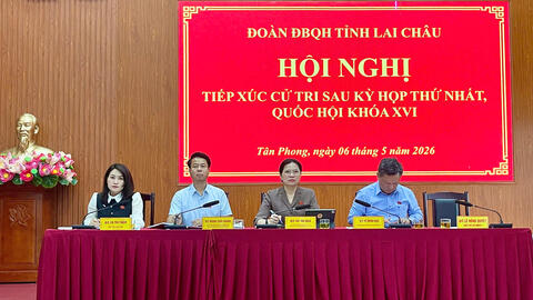 Đoàn đại biểu Quốc hội tỉnh tiếp xúc cử tri sau Kỳ họp thứ nhất, Quốc hội Khóa XVI tại phường Tân Phong