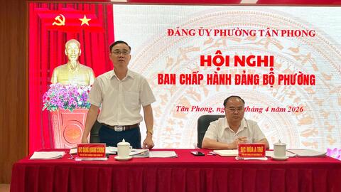Hội nghị Ban chấp hành Đảng bộ phường Tân Phong