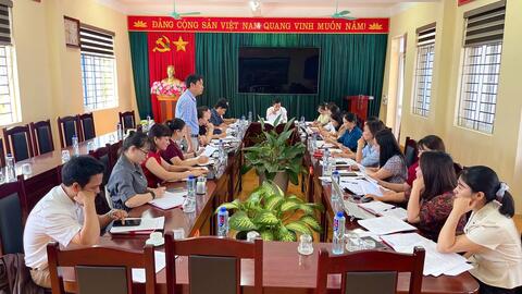 Họp Ban Chỉ đạo tuyển sinh các lớp đầu cấp năm học 2026-2027, trên địa bàn phường Tân Phong