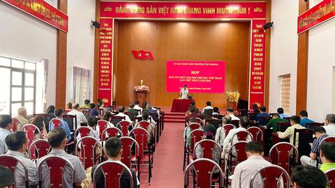 Quyết tâm tổ chức thành công Đại hội Thể dục Thể thao phường Tân Phong lần thứ I,năm 2026.