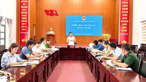 Uỷ ban nhân dân phường Tân Phong tổ chức Phiên họp thường kỳ tháng 5 năm 2026