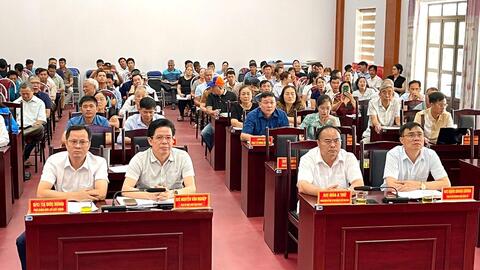 Hội nghị tổ chức lấy ý kiến đối với nội dung Quy hoạch chung đô thị liên phường Tân Phong - Đoàn Kết, tỉnh Lai Châu.