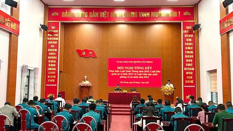 Hội nghị Tổng kết thực hiện Luật Quốc phòng năm 2018, Luật Dân quân tự vệ năm 2019, Luật Giáo dục quốc phòng và an ninh năm 2013