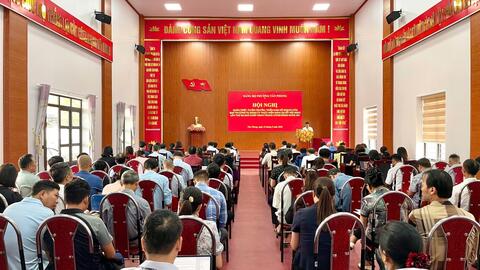 Đảng uỷ phường Tân phong tổ chúc Hội nghị nghiên cứu, học tập, quán triệt, tuyên truyền, triển khai thực hiện Nghị quyết Hội nghị lần thứ ba Ban Chấp hành Trung ương Đảng khóa XIV.