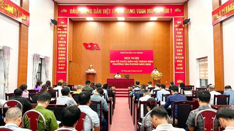 Hội nghị Ban Tổ chức “Đêm hội Trăng rằm” phường Tân Phong năm 2026