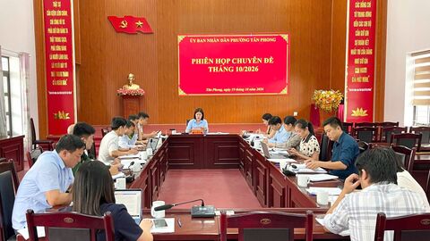 Phiên họp chuyên đề Ủy ban nhân dân phường tháng 10, năm 2026.