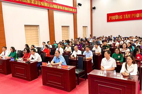 Phường Tân Phong khai mạc Hội thi báo cáo viên, tuyên truyền viên giỏi phường Tân Phong năm 2026.