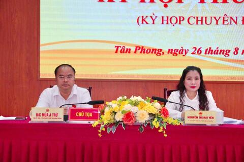 Kỳ họp thứ bảy (kỳ họp chuyên đề) Hội đồng nhân dân phường Tân Phong khóa V, nhiệm kỳ 2026 – 2031.