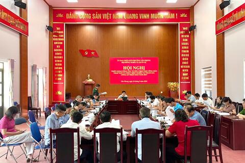 Phường Tân Phong tổ chức Hội nghị triển khai công tác tuyển chọn và gọi công dân nhập ngũ và thực hiện nghĩa vụ tham gia Công an nhân dân  năm 2027.