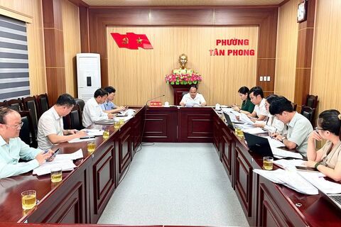 Hội nghị liên tịch chuẩn bị nội dung chương trình kỳ họp thứ 9, Hội đồng nhân dân phường Tân Phong khoá V, nhiệm kỳ 2026 – 2031.