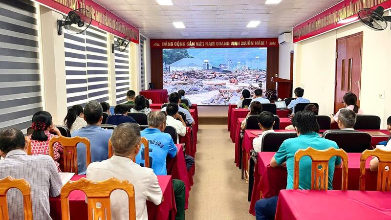 Hội nghị rút kinh nghiệm công tác ứng phó, khắc phục hậu quả thiên tai