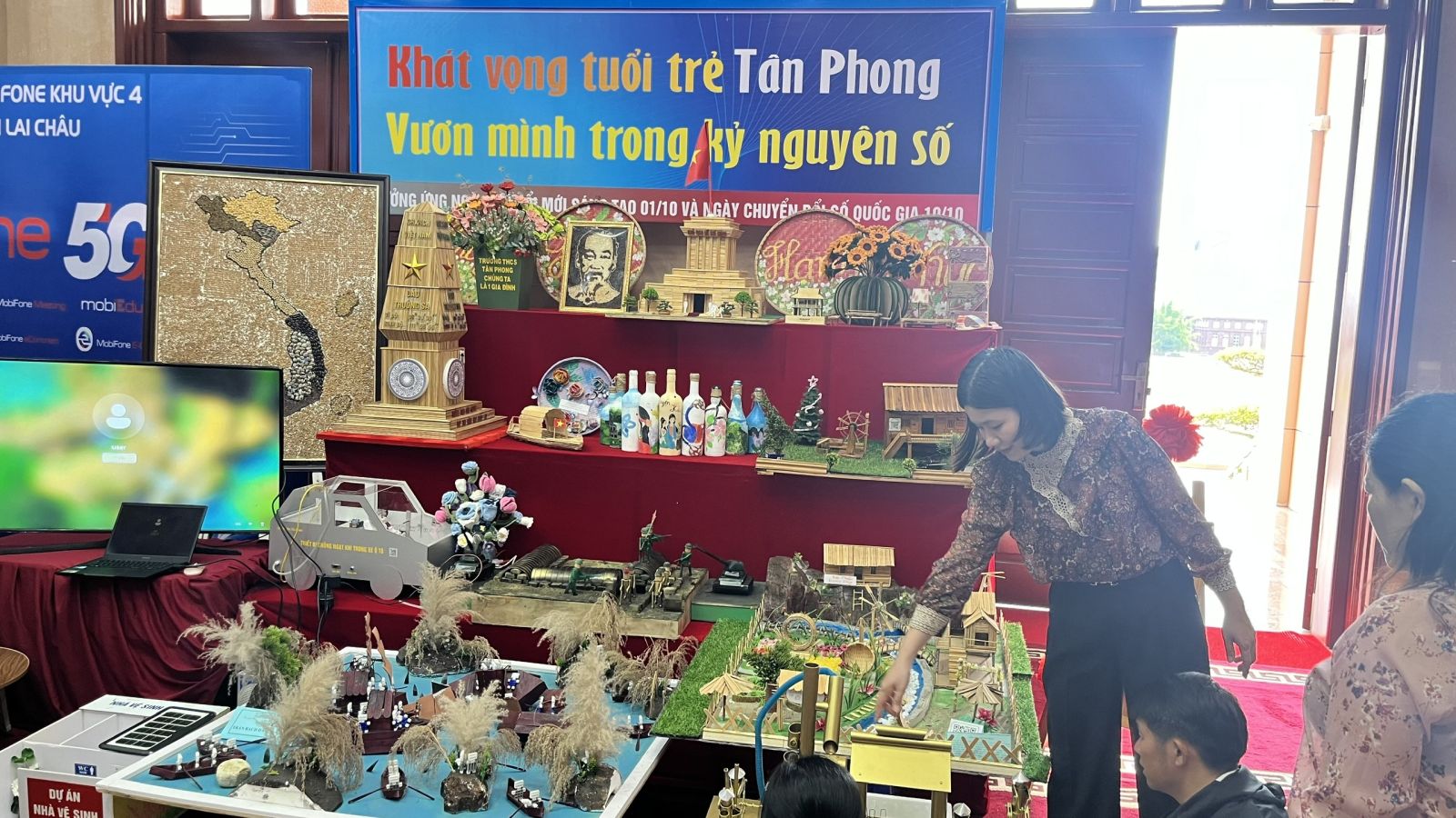 Không gian các sản phẩm sáng tạo của phường Tân Phong